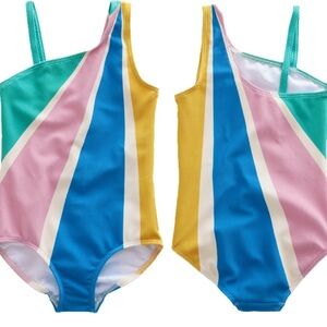 🌴NWT Mini Boden Pastel Sunray one-piece swimsuit- 2-3Y🌴